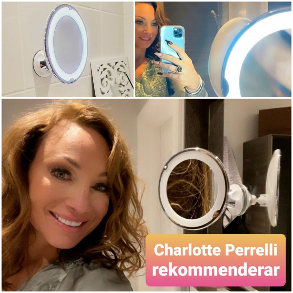 Charlotte Perrelli rekommenderar vår sminkspegel