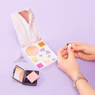 led-sminkspegel-magnetpalett-ogonskuggspalett-riki-colorful-glamcor-3