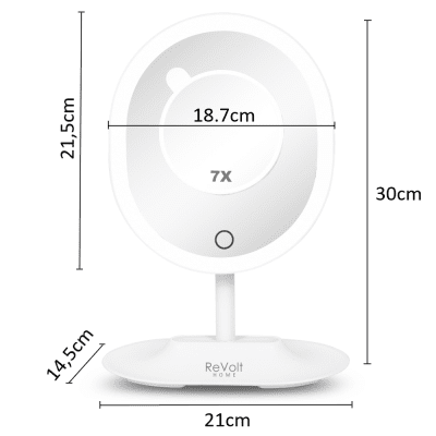 revolt-home-paris-sminkspegel-led-belysning-dimbar-1x-7x-förstoring-6