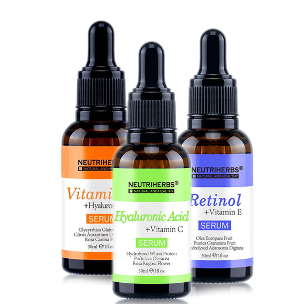 Neutriherbs Skin Serum Kit Hyaluronsyra Retinol Vitamin C Revoltbeauty Se